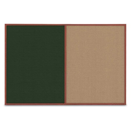 United Visual Products Slim Style Indoor Enclosed Corkboard, 42 UVRDS42SBH-BLACK-PUMICE